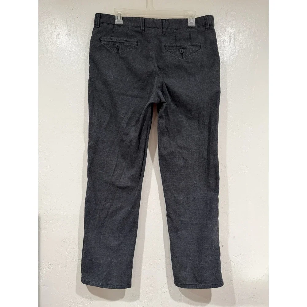 Halsey 44 Mens Stretch Chino Pants Charcoal Gray Straight Leg 34x28